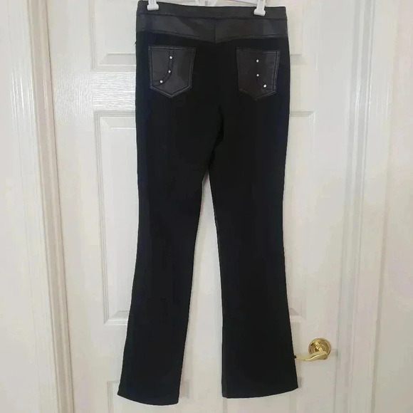 Paolo Santini Leather Rhinestone Pant - Picture 8 of 11